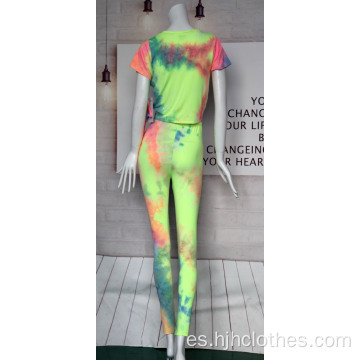 Traje de mujer DTY Tie-die Fabric